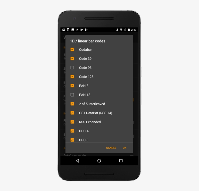 Wireless Barcodescanner - Barcode Types - Smartphone, transparent png #9429201