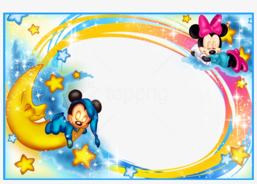 Free Png Best Stock Photos Kids Transparent Photo Frame - Mickey Mouse Background Design, transparent png #9429202