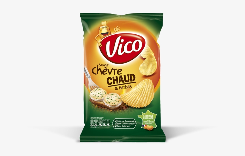 Chips Saveur Chèvre Chaud Et Herbes - Chips Vico, transparent png #9429938