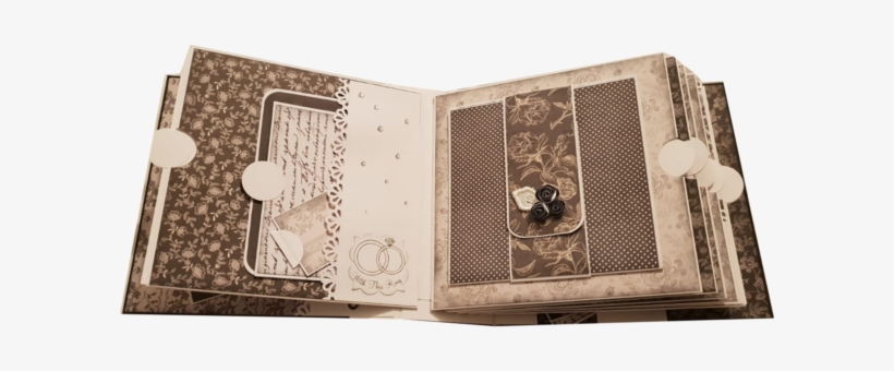 Black & White Wedding Album - Wallet, transparent png #9430255