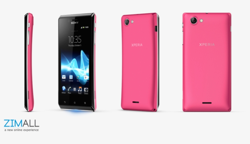 Sony Xperia J - Sony Xperia V Pink, transparent png #9430320