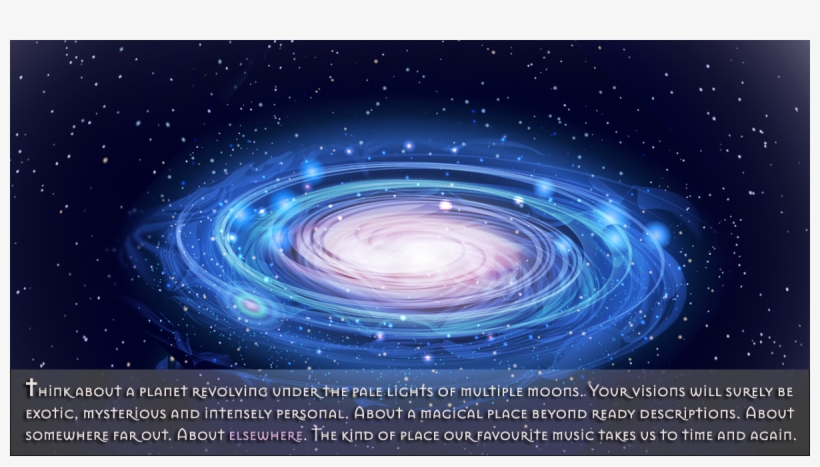 To Launch Menu In Floating Header, Scroll To Bottom - Milky Way, transparent png #9430497