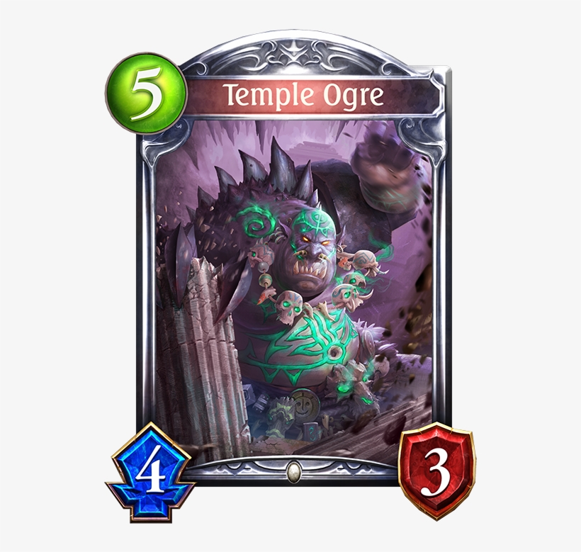 Unevolved Temple Ogre Evolved Temple Ogre - Shadowverse Lion Cards, transparent png #9430649