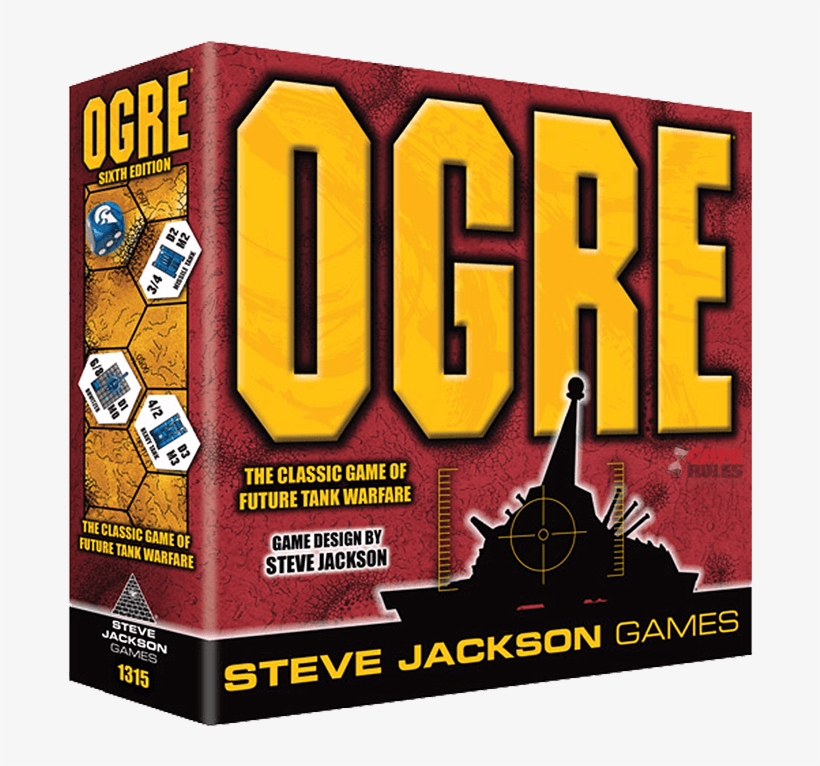Ogresixthedition-b - Steve Jackson Games Ogre: Sixth Edition, transparent png #9430759