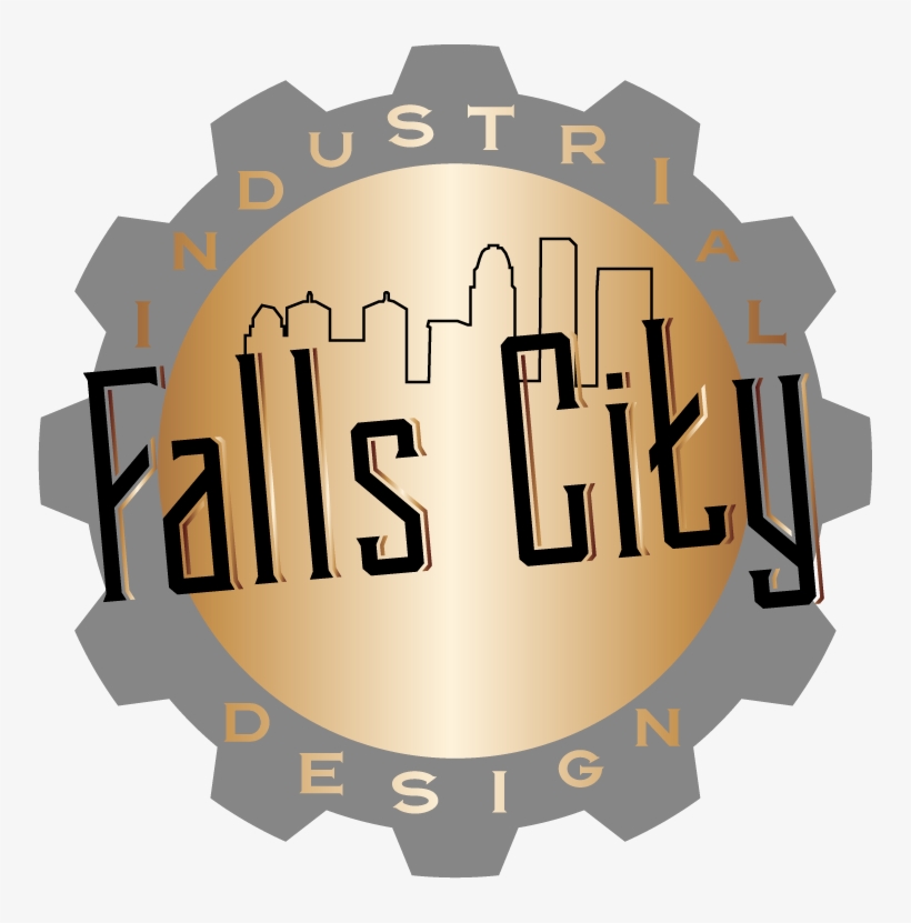 Falls City Industrial Design Logo Illustration Free Transparent PNG