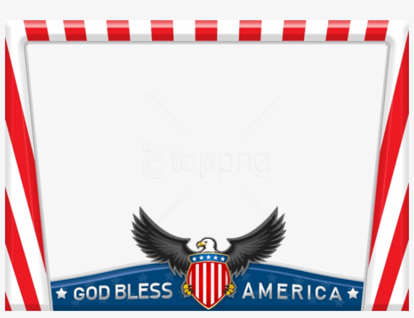 Free Png Download God Bless Americaframe Png Images - Bald Eagle, transparent png #9431273