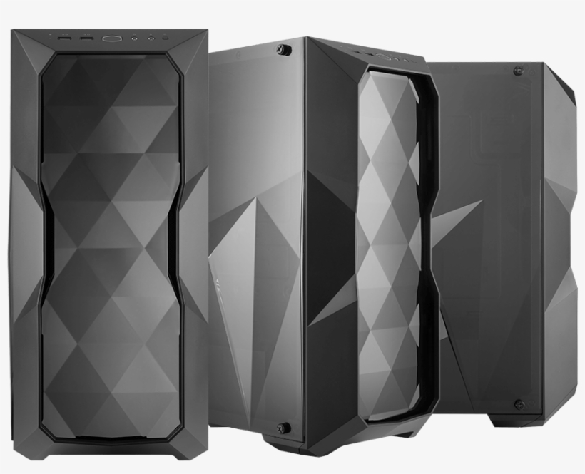 Aesthetic Diamond Cut Design - Cooler Master Masterbox Td500l, transparent png #9431427