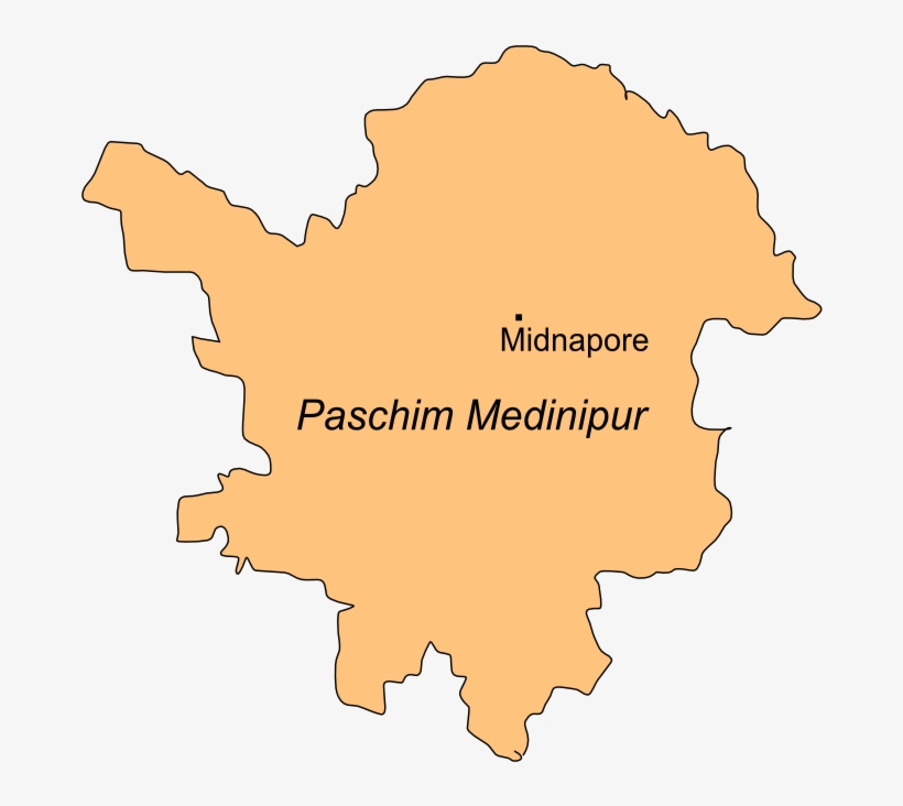 File Paschim Wikipedia Png Paschim Medinipore - Map, transparent png #9431922