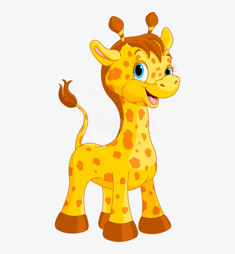 Free Png Download Cute Giraffe Cartoon Clipart Png - Cute Giraffe Clipart Png, transparent png #9432032