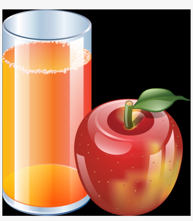 Juice Is A Beverage Made From The Extraction Or Pressing - Apple Juice Clipart Png, transparent png #9432176