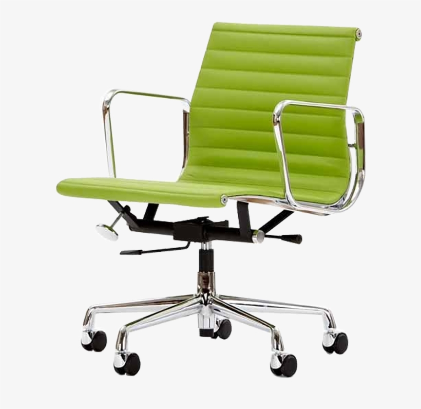 Eames Officechair Ea117 Leather Green - Eames Office Chair Green, transparent png #9432718