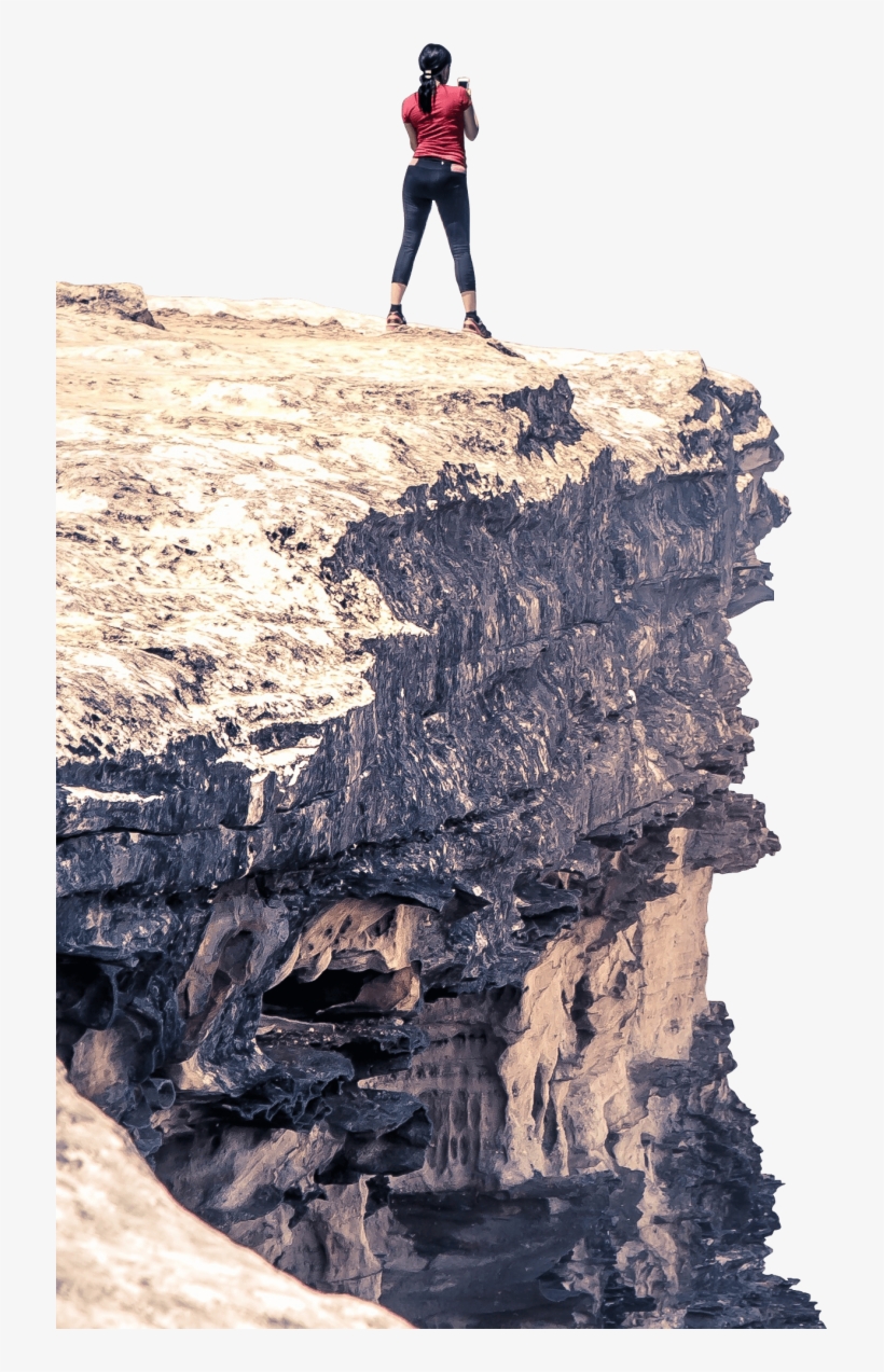 Woman Standing On Mountain Png - Something Good Happens Travel To Celebrate, transparent png #9432887