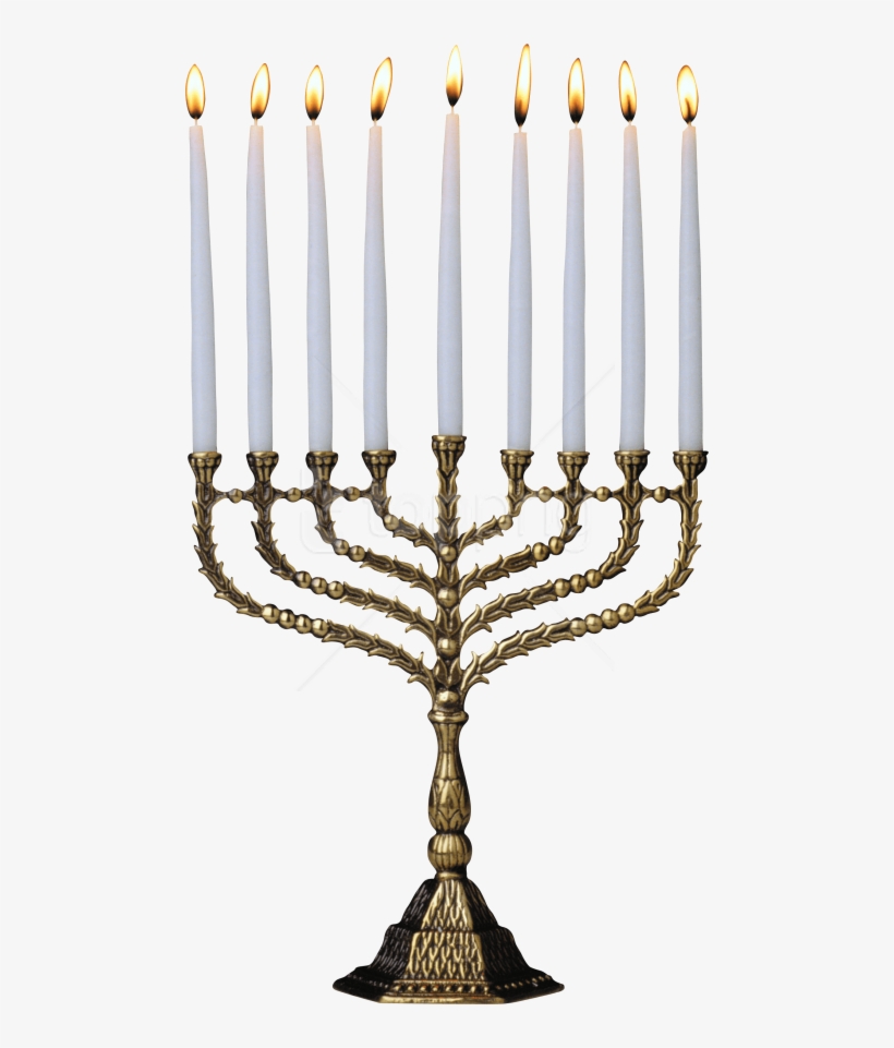 Free Png White Candle's Png Images Transparent - Transparent Menorah, transparent png #9433332