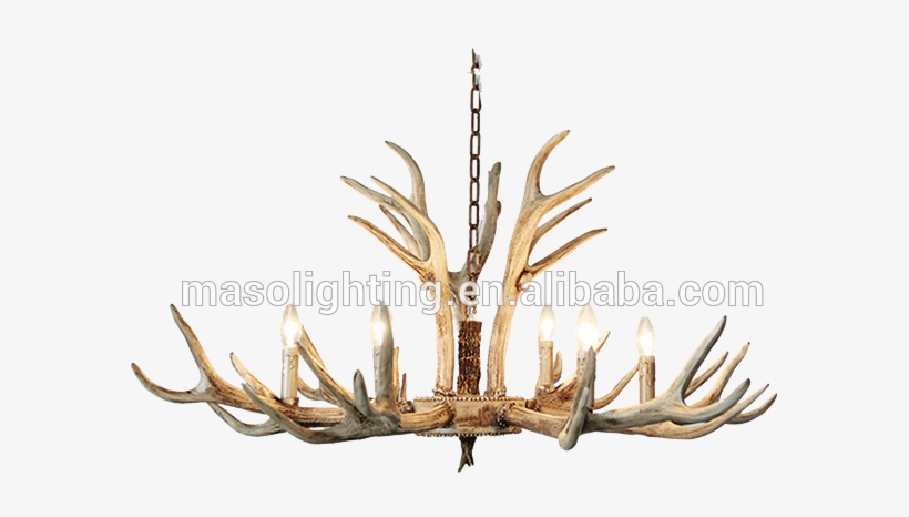 Decorations Wedding Chandelier Antler Candel Holder - Chandelier, transparent png #9433404