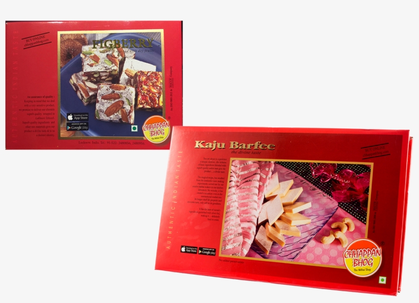 Kaju Burfi 500g & Figberry Bite 6 Pcs - Toffee, transparent png #9433978