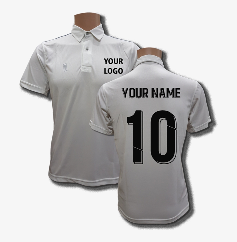 Kids Equus White Cricket Kit Jersey Design Half - Polo Shirt, transparent png #9434319