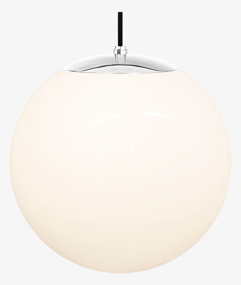 Opal Globe Pendant Chrome 400mm - Lampshade, transparent png #9434353