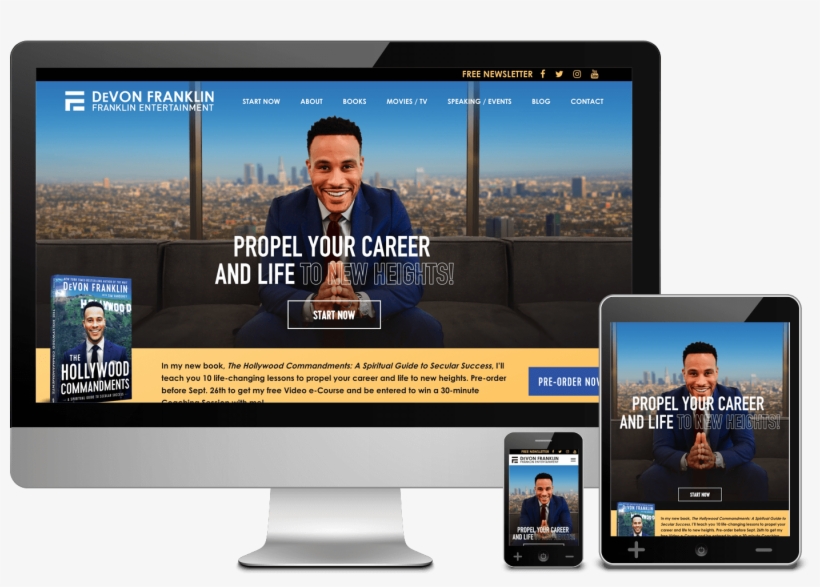 Web Design Project For Devon Franklin - Gadget, transparent png #9435176