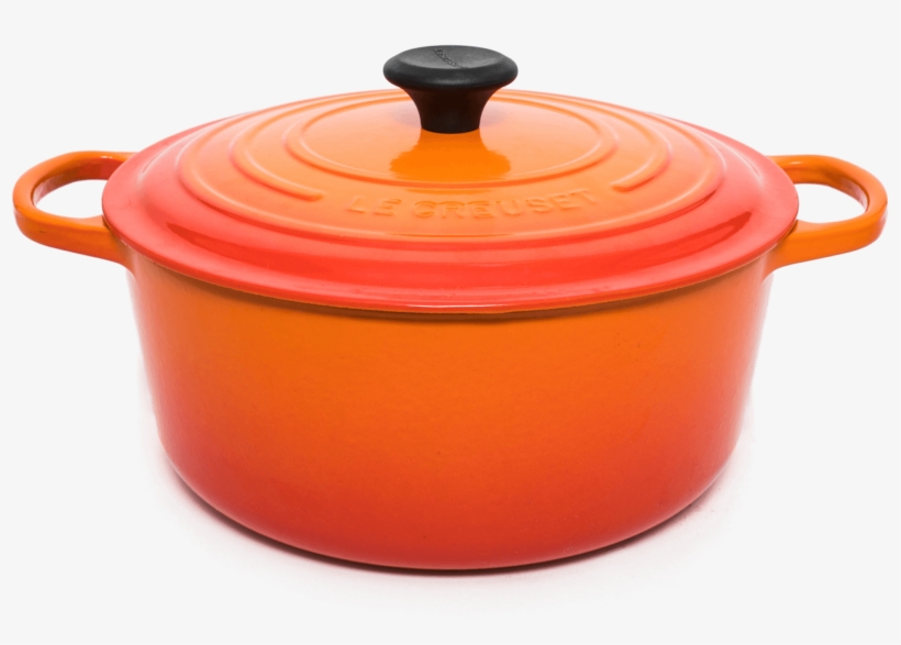 Uncovered Pots For Boiling Water - Dutch Oven Cuisinart Orange, transparent png #9435532