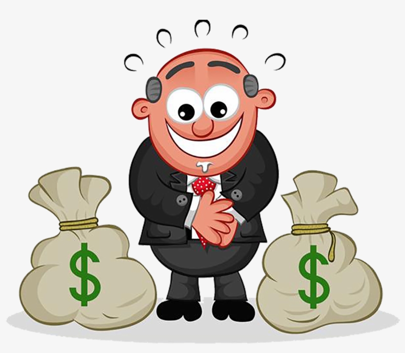 Cartoon Clip Art - Greedy Money Cartoon - Free Transparent PNG Download -  PNGkey
