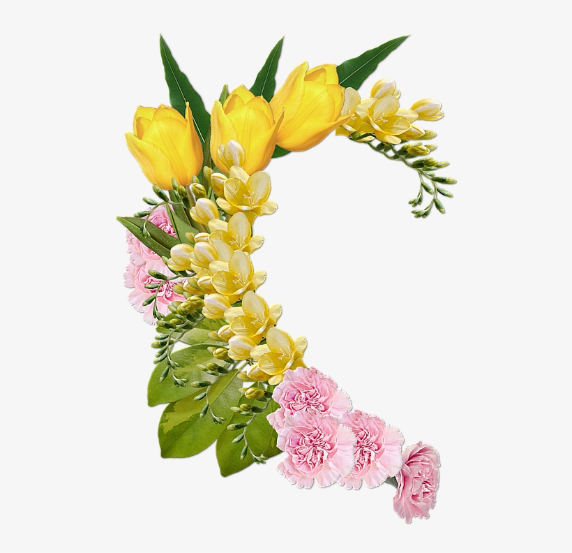 Flowers, Bouquet, Decoration, Composition - Decoration Flowers, transparent png #9436035