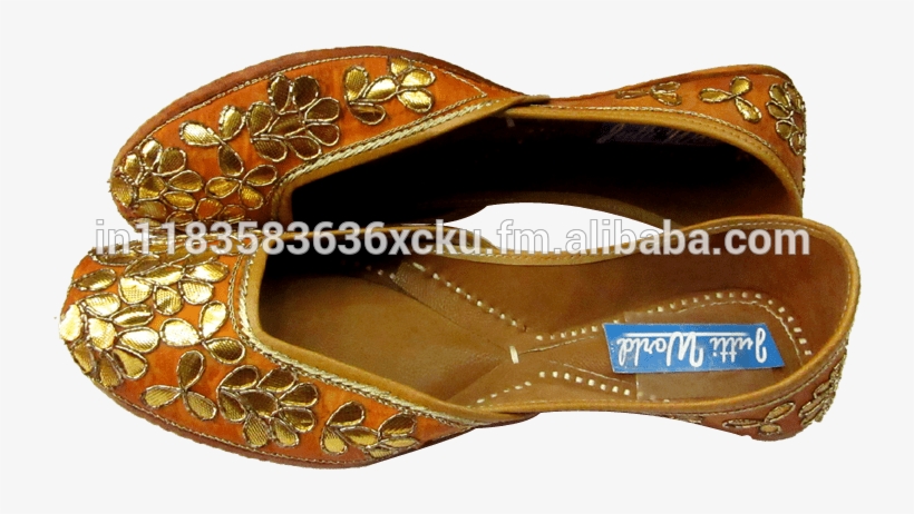 Punjabi Girls/ Ladies Leather Jutti - Punjabi Juti For Girls, transparent png #9436254