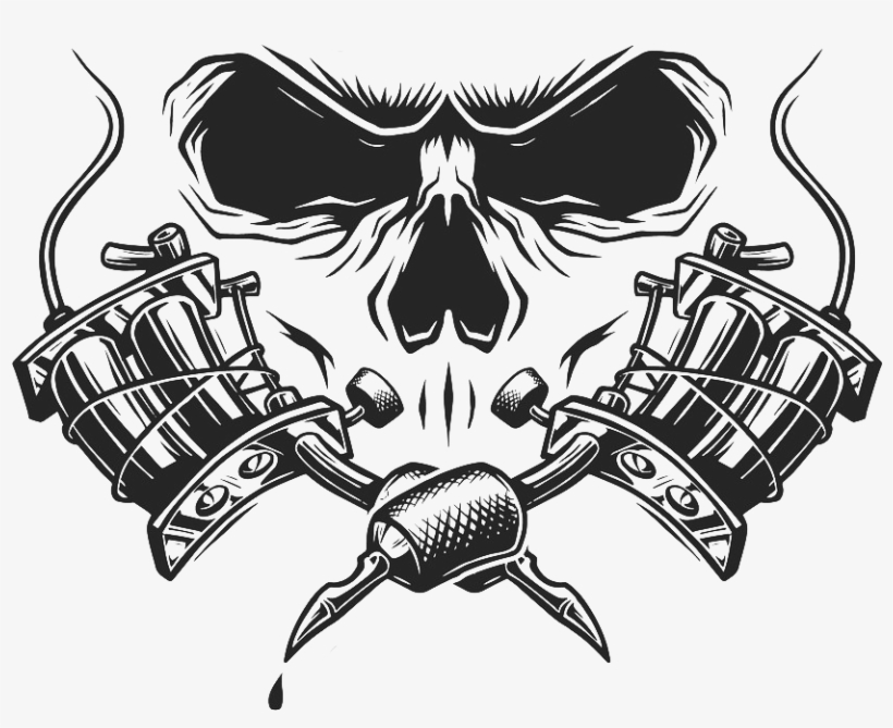 Tattoo - Logo Skull Vector, transparent png #9436284