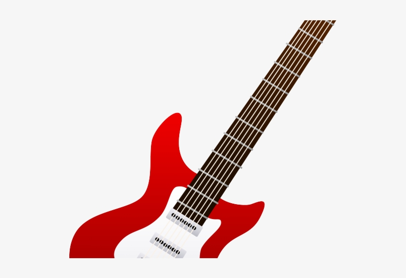 Bass Guitar Clipart Guitar Design - Rock Guitar Clip Art, transparent png #9437673