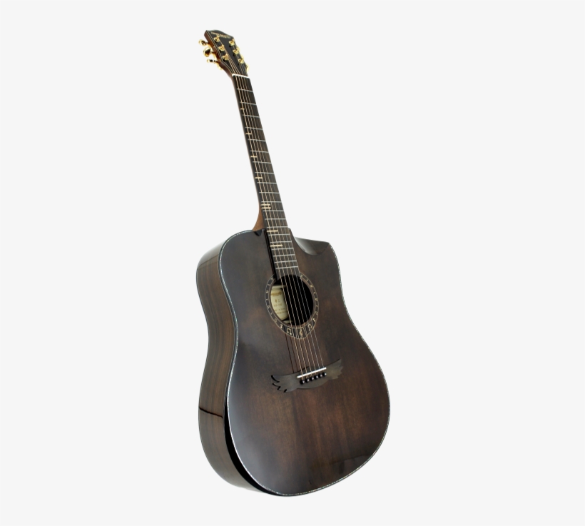 Dream Maker Acoustic Guitar Ku280e Coffee Solid Spruce - Acoustic Guitar, transparent png #9437844