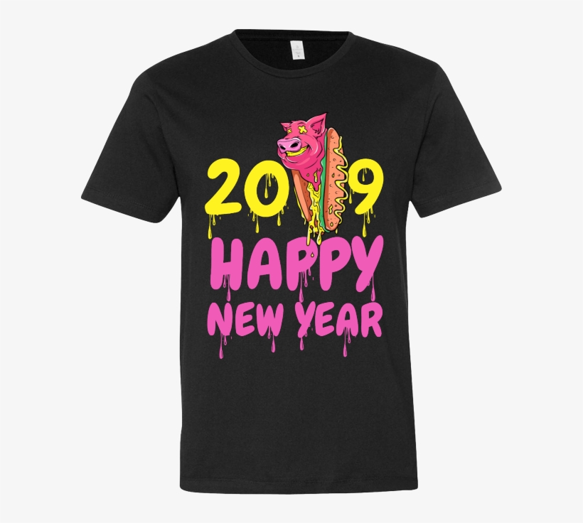 2019 Happy New Year Tee Shirt Design - Active Shirt, transparent png #9437955