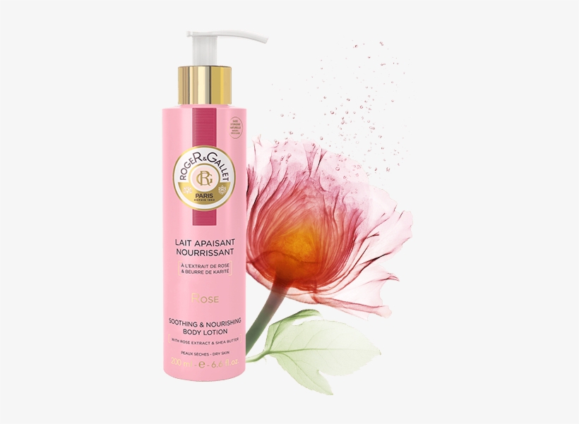 Roger And Gallet Rose Body Milk Meltin 200ml - Roger & Gallet Rose Body Lotion, transparent png #9438438