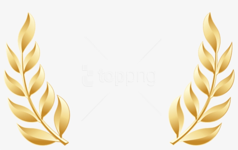 Free Png Download Golden Laurel Leaves Transparent - Gold Leaves Transparent Background, transparent png #9438590