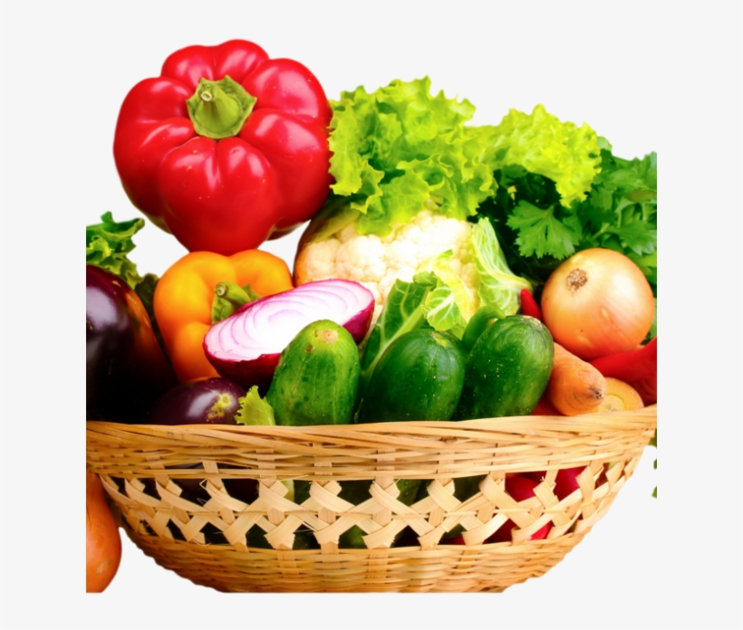 Vegetable Png Hd Fresh Vegetables In Basket - Basket Of Vegetables Png, transparent png #9438783