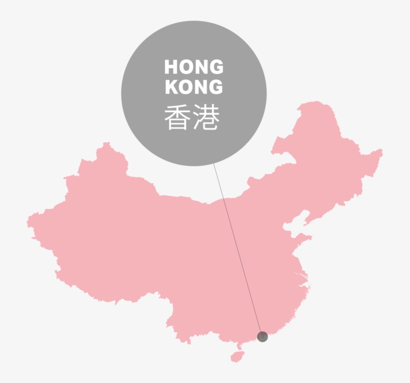 Hong Kong - China Map, transparent png #9439248