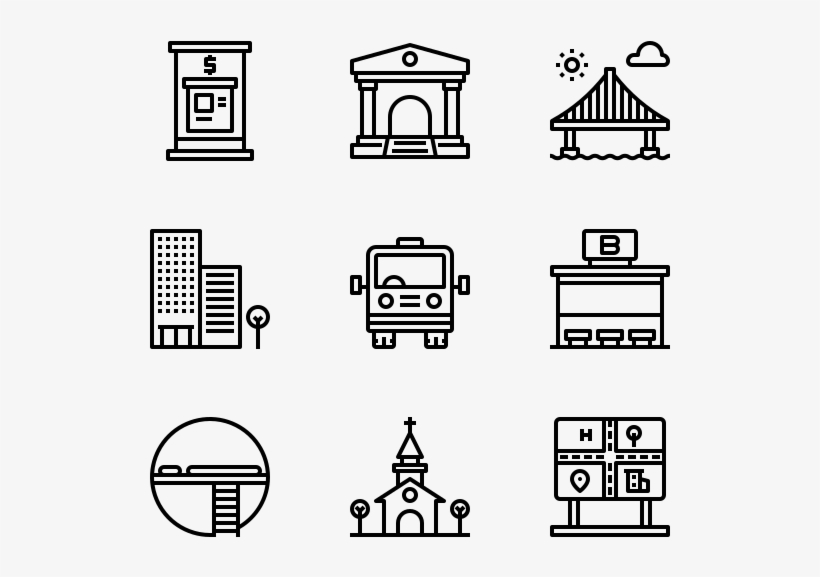 City Elements - Manufacturing Icons, transparent png #9440480