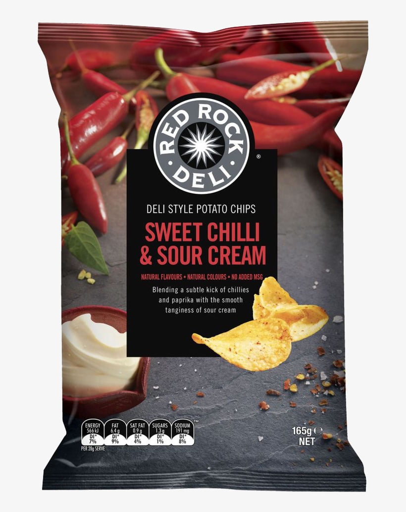 Red Rock 165g Sweet Chilli And Sour Cream, transparent png #9440733