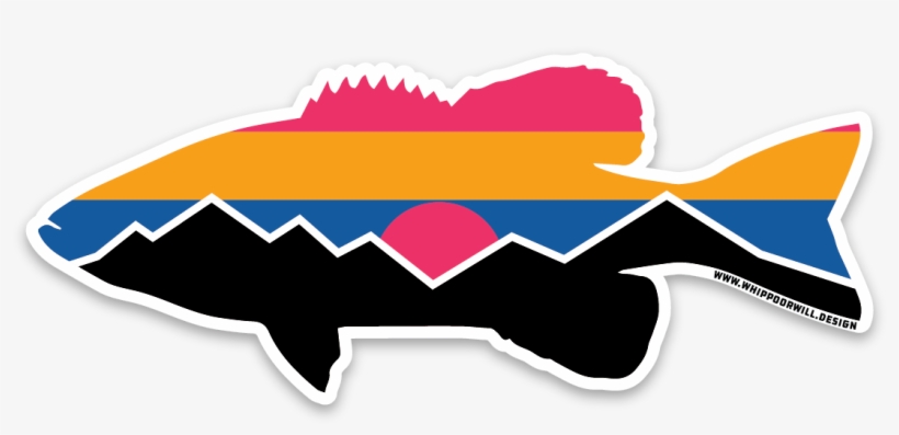 Sunset Bass Sticker, transparent png #9440889