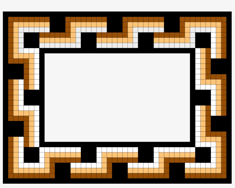 3 X 2 Half Meander Roman Mosaic Frame, transparent png #9441801