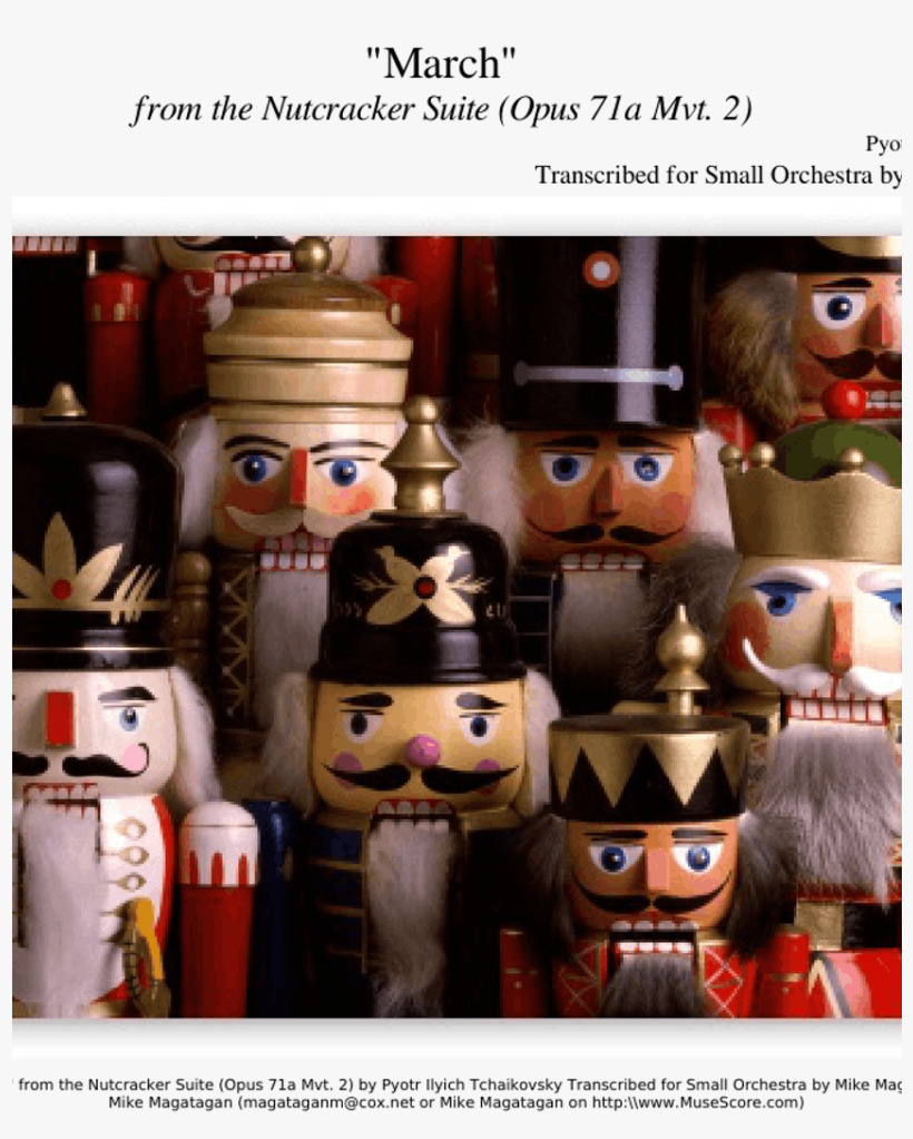 "march" From The Nutcracker Suite For Small Orchestra - Beautiful Nutcracker, transparent png #9443169
