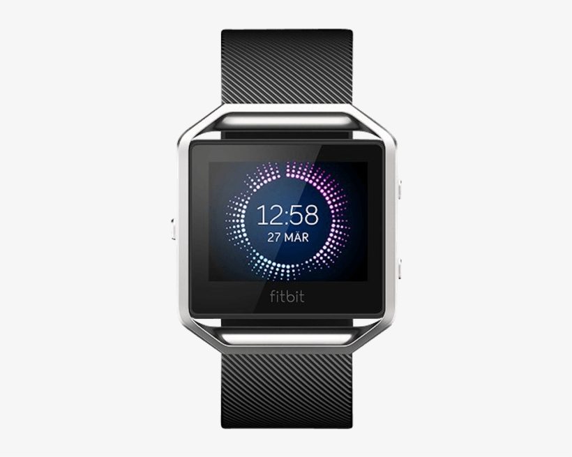 Fitbit - Fitbit Blaze Blue Large, transparent png #9443687