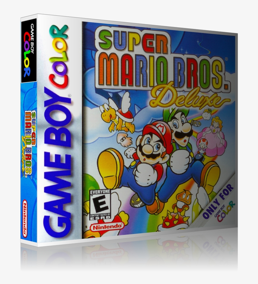 Gameboy Colour Supermario Bros Deluxe 2 Retro Game - Super Mario Bros Deluxe Game Boy Color, transparent png #9446053