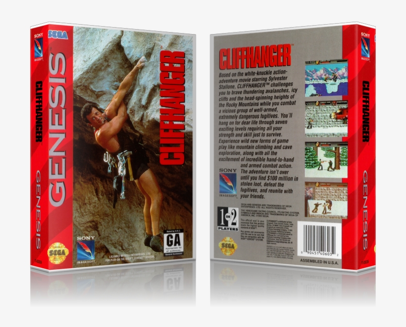 Sega Genesis Cliffhanger Sega Megadrive Replacement - Sega, transparent png #9446219