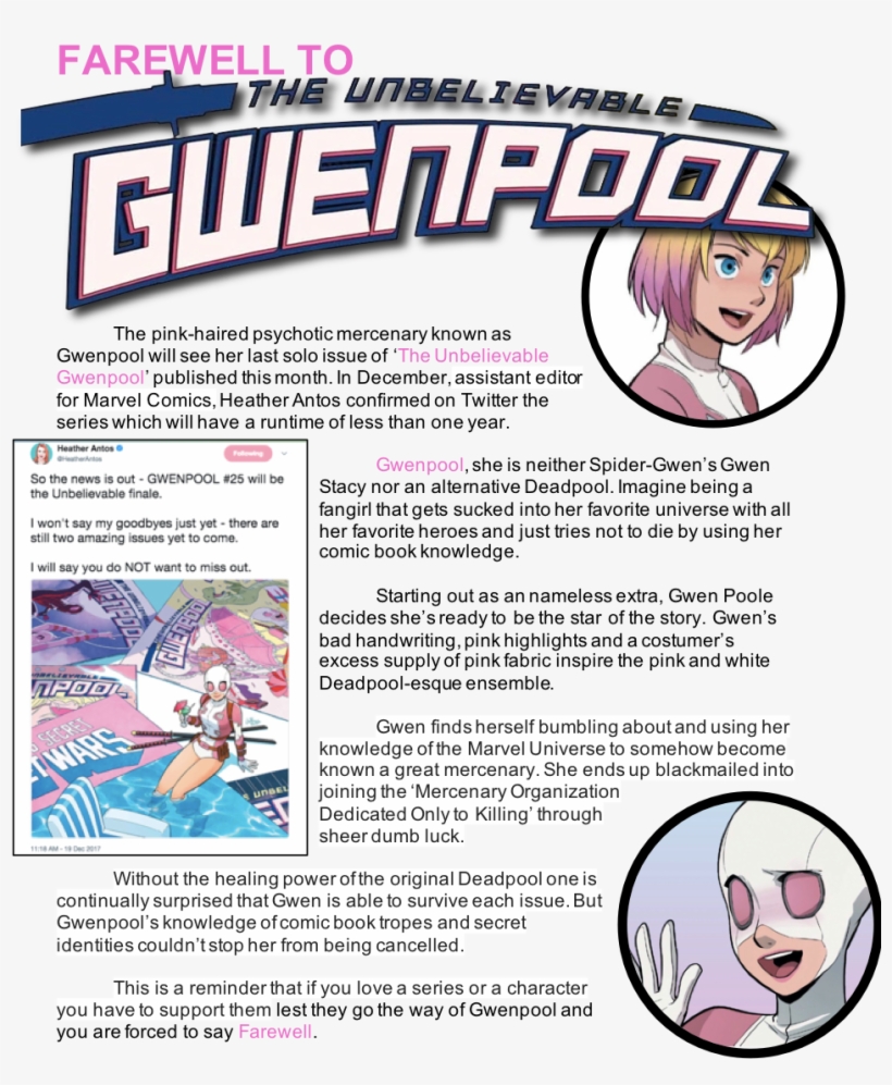 Gwenpool, transparent png #9446291