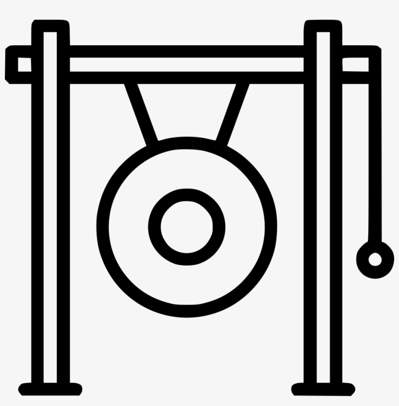 Gong Music Instrument Audio Sound Comments - Circle, transparent png #9446413
