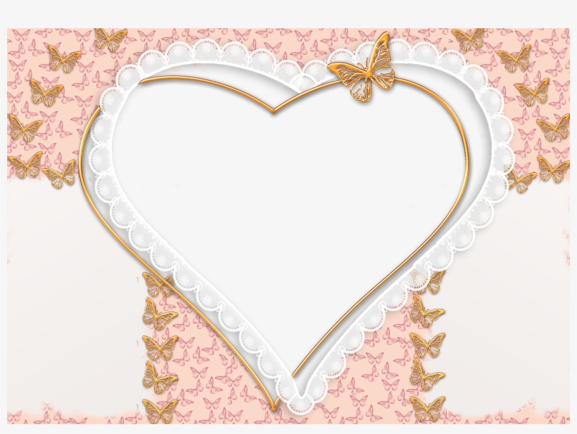 Romantic Love Frames 28 Background Wallpaper - Heart Frames For Photoshop, transparent png #9446935