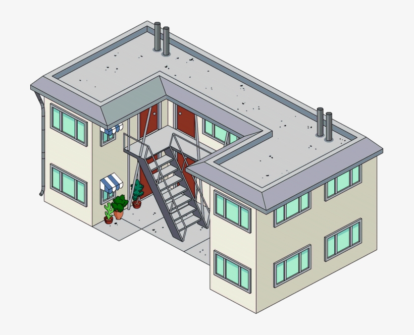 Krabappel Apartment Tapped Out - The Simpsons, transparent png #9447086