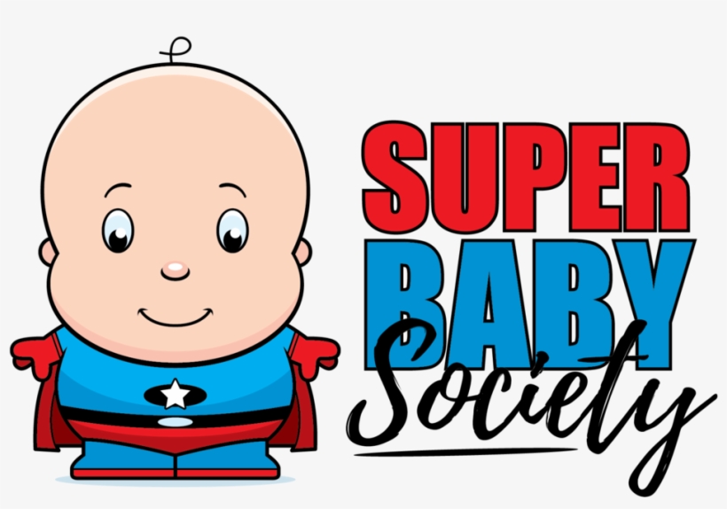 Super Baby Society Logo 2018 - Bebe Super Hero Cartoon, transparent png #9447189