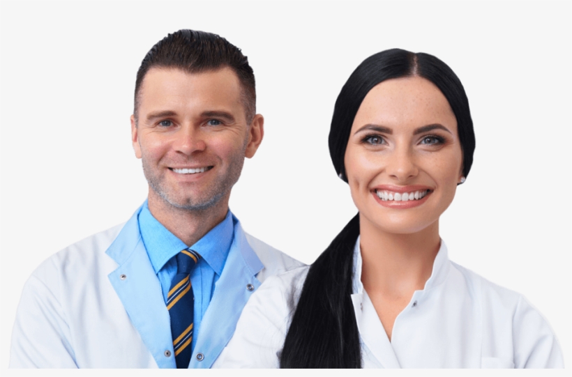 Dbs Two Dentists Smiling For Collection Of Bills - Physician, transparent png #9447252