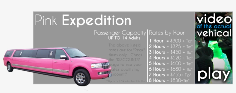 Pink Expedition - Lincoln Navigator, transparent png #9447285