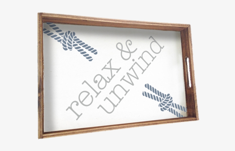Relax And Unwind Tray By Rustic Marlin Home Decor - Agencia Simple, transparent png #9448247